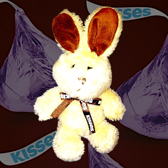 Hersheys Kisses Easter Bunny Rabbit Plush Toy Stuffed Animal 8" Galerie Lovey - Picture 3 of 8